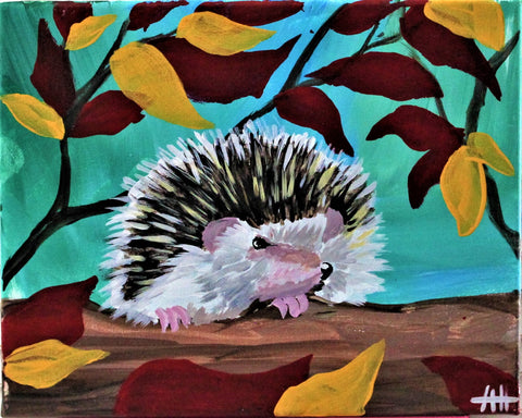 henry the hedgehog acrylic painting kit & video lesson