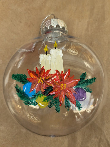 Candlelight Memories Hand-Painted Ornament