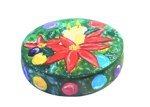 Candlelight Memories Tabletop Trinket Box Art Paint and Sip Kit & Video Lesson