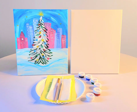 Christmas In The City Acrylic Painting Kit