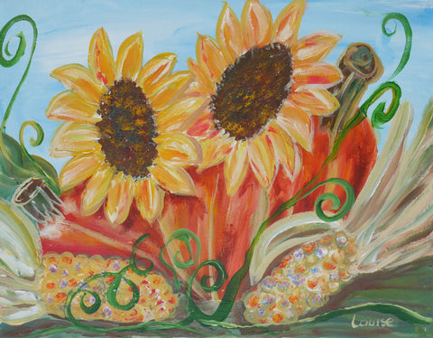 harvest bounty acrylic painting kit & video lesson