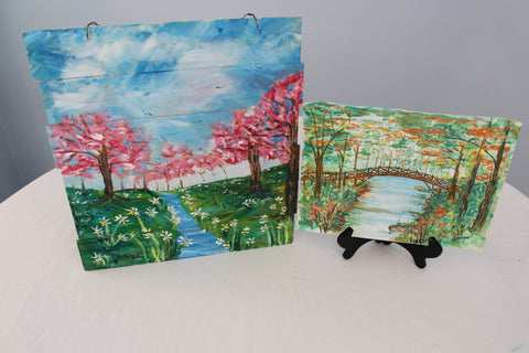 "spring & autumn delight" duo set - painting kits & video lesson