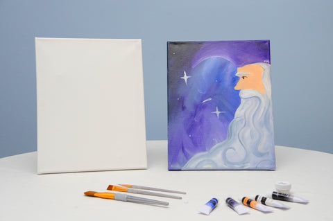 merlin's wizardry acrylic painting kit & video lesson
