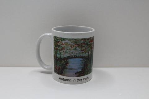 autumn in the park - mug