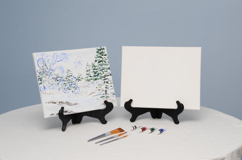 old man winter acrylic painting kit & video lesson