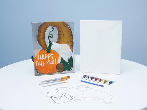ichabod's pumpkin acrylic painting kit & video lesson