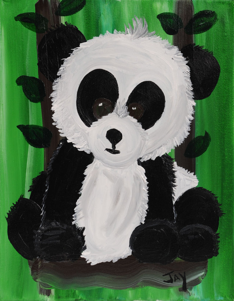 Panda Art Supply Box and Painting Lesson – Let's Create Art Online