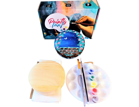 wishing you well tabletop trinket box art painting kit & video lesson
